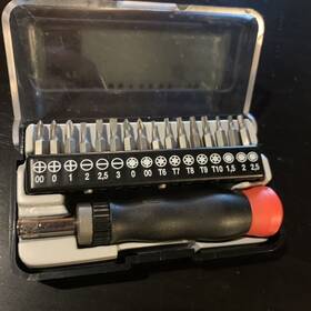 Dp17 Cal-hawk Ratcheting Precision 17pc Screw Driver Set With Bits Hex Torx Flat Phillips