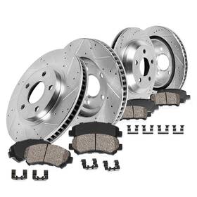 Ebyk015523 Callahan Brake Parts Cds02253 Front 300mm Rear 283mm D/s 5 Lug 4 Rotors