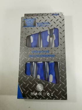 Camco Tools 821472651176 6 Pc Magnetic Tip Insulated Screwdriver Set New In Pkg Free Ship
