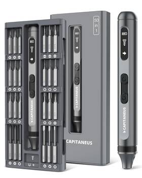 Capitaneus 750939053515 Se1 Pro 3.7v Mini Electric Screwdriver Precision Set 50-in-1 Ma