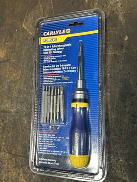 Rdbs19 Carlyle Napa 19 In 1 Interchangeable Ratcheting Driver With Bit Storage
