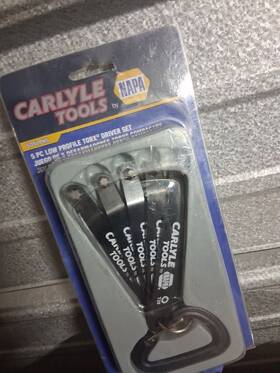 Sdslph5 Carlyle Tools By Napa Low Profile Torx Steel Driver Set 5pc T20