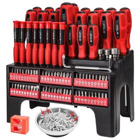 Cartman 943536314538 Magnetic Screwdriver Set With Rack Includs Precision Magnetizer