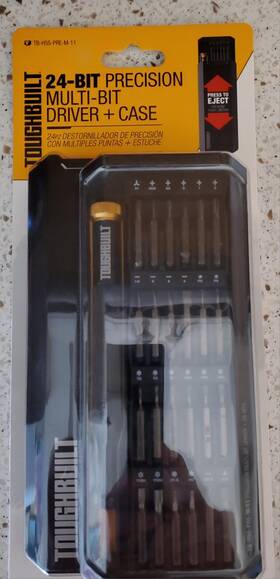 Case 810023386780 Toughbuilt 24 Bit Precision Multi-tool Driver And Lifetime Warranty
