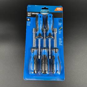 72145 Century 5 Piece Sae Nut Driver Set Hollow Shaft Chrome Vanadium Steel