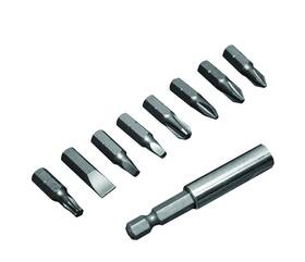 Century Drill & Tool 081838689070 68907 Premium S2 Steel 9 Piece Phillips Slotted Insert Screwdriving Bit Set