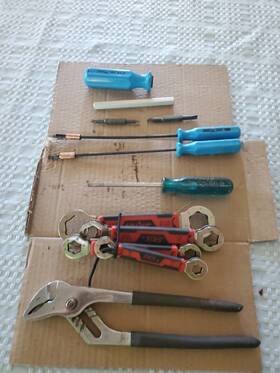 77554556 Channellock Vtg Usa Screwdriver Set 10 Inch Slotted Screw Holder Plier Pump Pliers