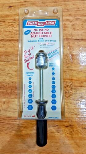 905-nd Channellock Adjustable Nut Driver 905 Nd Nos Usa 1980s Vintage