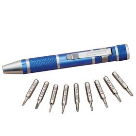 Gm35884 Collections Etc Compact Versatile 9-in-1 Pocket Magnetic Screwdriver