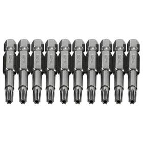 Comok 096156164928 10pcs 50mm Long 1/4 Inch Hex Shank T20 Torx Head Magnetic Screw Driver Bit Set S