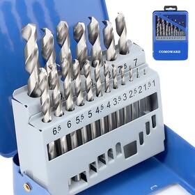 Metricm2-19 Comoware Drill Bit Sets For Metal- 19 Pcs Straight Shank M2 Hss Bits Fo