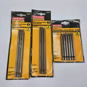 25692 Craftsman Professional Slotted/phillips Power Bit Sets Usa Nos Lot Of 3 Vintage