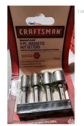 26164 Craftsman Speed-lok 4 Piece Magnetic Nut Setters