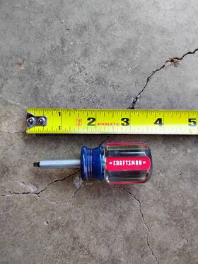 32251 Craftsman Robertson #2 Square Drive Screwdriver Stubby