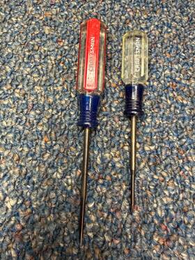 41060 Craftsman Vtg Miniature Screwdrivers Usa Slot-head And Phillips Exc. Condition