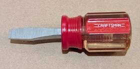 41193 Craftsman Vintage B Wf Stubby 1/4 Inch Slotted Screwdriver Usa