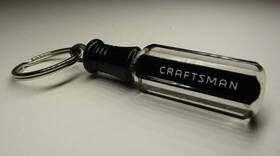 41414m Craftsman Wf Black Motorsport Screwdriver Handle Keychain - Made In Usa