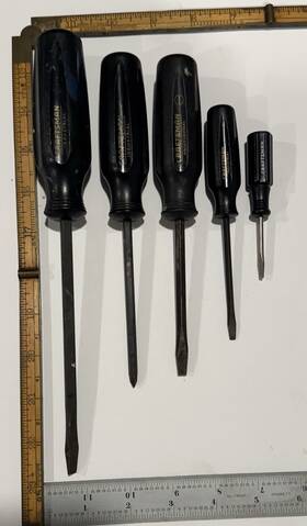 41541m Craftsman Professional / Industrial Screwdrivers Phillips Slotted/flat Set Of 5