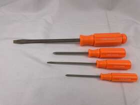 41555 Craftsman Vintage 4 Piece Screwdriver Set Phillips Flat Usa High Visabilty