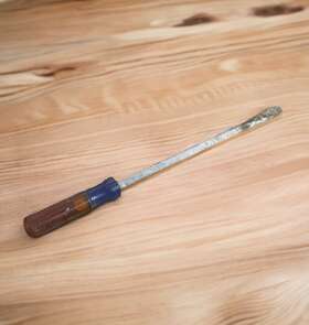 41585 Craftsman Vintage 16 Inch Flat Head 1/4 Forged Screwdriver Wf