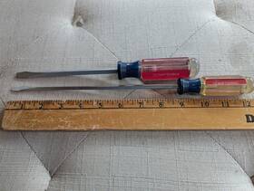 41588-41585 Craftsman Pair Straight Blade Screwdrivers 9 41584 Wf 1/4 And 41582 3/16