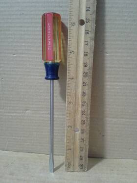 41589-please Craftsman Vintage 9 41589 Wf 1/8 Forged Usa Flat/slotted Screwdriver . Vgc