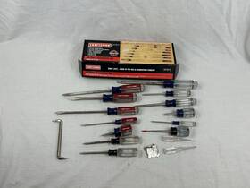 41814 Craftsman Nice But Corroded - 18pc Screwdriver Set Made In Usa