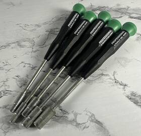 41864 Craftsman Sears Usa Precision Nutdriver Set 5pc Green Professional Micro Tech