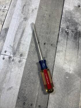 Craftsman 41874 Slotted Screwdriver S Wf 10-1/4 Inch Length 1/4 Tip Electrician Usa