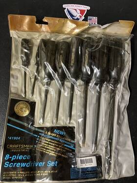 41904 Craftsman Vintage Industrial 8pc Screwdriver Set Usa