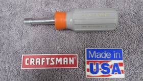 41966 Craftsman Vintage Sears Usa Stubby 7mm Metric Nut Driver H Series #41966 6 Point 41966 Craftsman Vintage Sears Usa Stubby 7mm Metric Nut Driver H Series #41966 6 Point