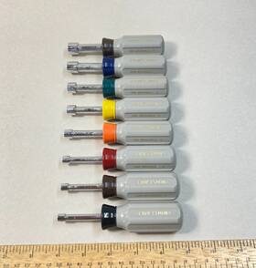 41970 Craftsman Nut Driver Set 8 Pc Stubby 5mm-11mm Metric Usa
