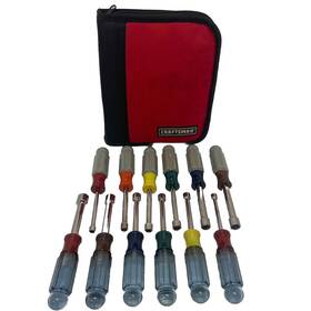 41971-41976 Craftsman Usa 12-piece Nutdriver Set With Zippered Case Included