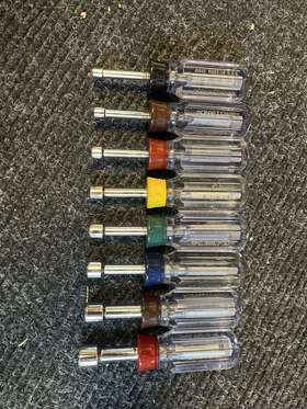 41988 Craftsman Vintage 8pc Sae Stubby Nut Driver Set Made In Usa