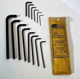 46683 Craftsman 14 Piece Hollow Set Screw Key Assortment Made In Usa