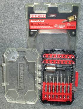 64331 Craftsman Nos Usa 31-pc Speed-lok Screwdriver Bit Drill / Driving Set