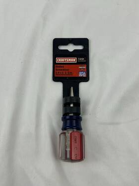 Craftsman 648738041515 Nos Slotted Flathead Stubby Screwdriver 1/4 Inch X 1-1/2 Made In Usa 4151