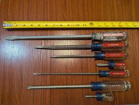Craftsman 717784020853 Screwdriver Set Flathead Phillips Assortment Acetate Handle #4 #2 3/16