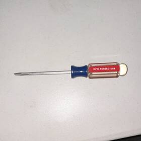 841561 Craftsman F Wf Forged Flat/slotted Screwdriver Blue Steel Plastic Handle
