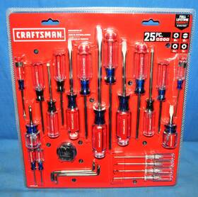 Craftsman 885911577502 25 Piece Acetate Assorted Drive Screwdriver Set