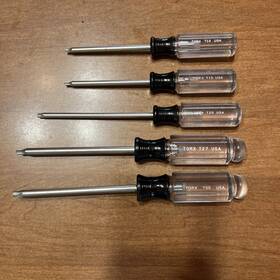 Craftsman 885911577557 Usa 5pc Torx T10 To T30 Screwdriver Set