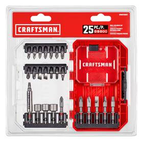 Craftsman 885911701846 Screwdriver Bit Set 25 -piece Versatrack Shock-resistant Bits New