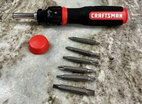 Cmht68129 Craftsman 885911724883 Ratcheting Screwdriver Speeddrive With 7 Double Ended Bits