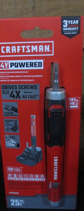 Cmht66720 Craftsman 885911947916 4v Precision Multi Bit Screwdriver Set 24 Pieces -