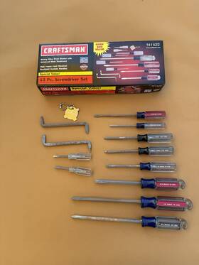 9-41422 Craftsman Sears Usa 13pc Screwdriver Set 41422 Pratt Read Pr Nos -new And Ugly