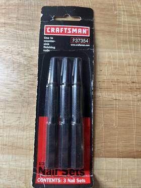 937354 Craftsman Nos Usa 3pc Nail Sets 37354