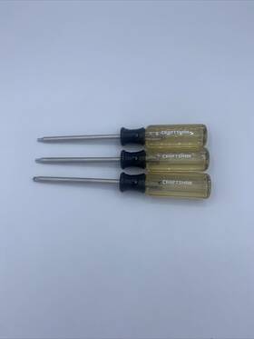 941475 Craftsman Vtg Usa Torx Screwdriver Set 3 Pc T10 T15 T20 Star Point Clear Handle 941475 Craftsman Vtg Usa Torx Screwdriver Set 3 Pc T10 T15 T20 Star Point Clear Handle