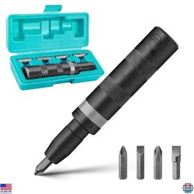 B0css1tx3n Craftsman 1/2 Inch Manual Reversible Impact Driver Set 5-piece S2 Steel Bits Storage Case
