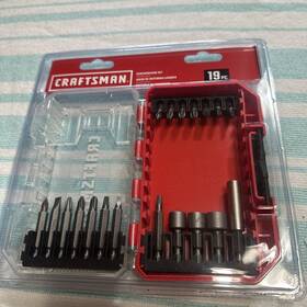 Cmaf1219 Craftsman 19pc Screwdriver Bit Set With Plastic Hard Case