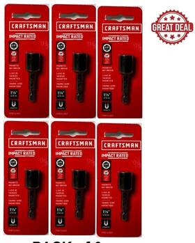 Cmaf343817 Craftsman 3/8-in X 1-7/8-in Nutsetter Impact Driver Bit #cmaf343817 Pack Of 6